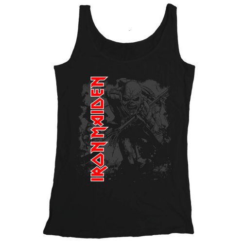 Iron Maiden Unisex Vest T-Shirt: Hi-Contrast Trooper - Iron Maiden - Merchandise - Global - Apparel - 5055295365438 - 