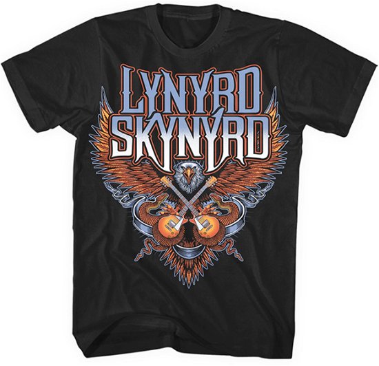 Cover for Lynyrd Skynyrd · Crossed Guitars (T-shirt) [size S] [Black edition] (2016)