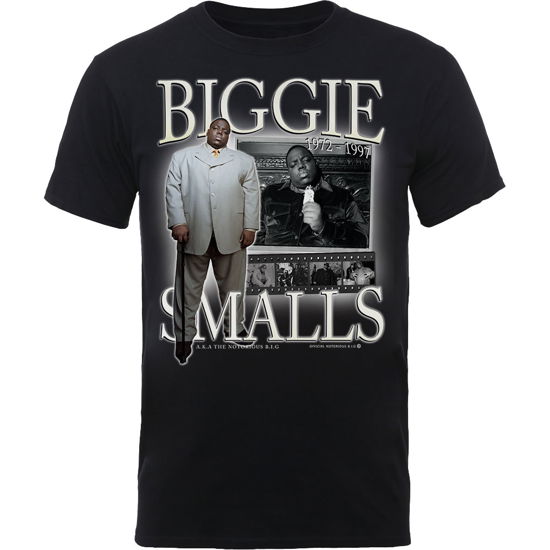 Biggie Smalls Unisex T-Shirt: Smalls Suited - Biggie Smalls - Fanituote - Brands In Ltd - 5056170610438 - 