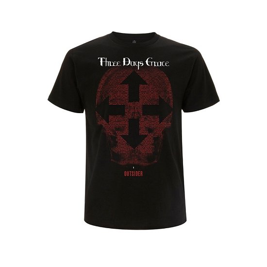 Cover for Three Days Grace · Skull (T-shirt) [size S] [Black edition] (2019)