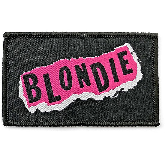 Blondie Standard Woven Patch: Punk Logo - Blondie - Produtos -  - 5056368624438 - 