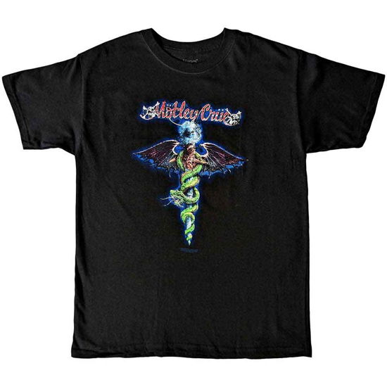 Motley Crue Kids T-Shirt: Blue Dragon (7-8 Years) - Mötley Crüe - Marchandise -  - 5056368640438 - 