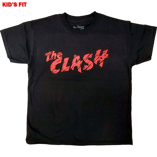 Cover for Clash - The · The Clash Kids T-Shirt: Logo (Black) (12-13 Years) (T-shirt) [size 12-13yrs] [Black - Kids edition] (2021)