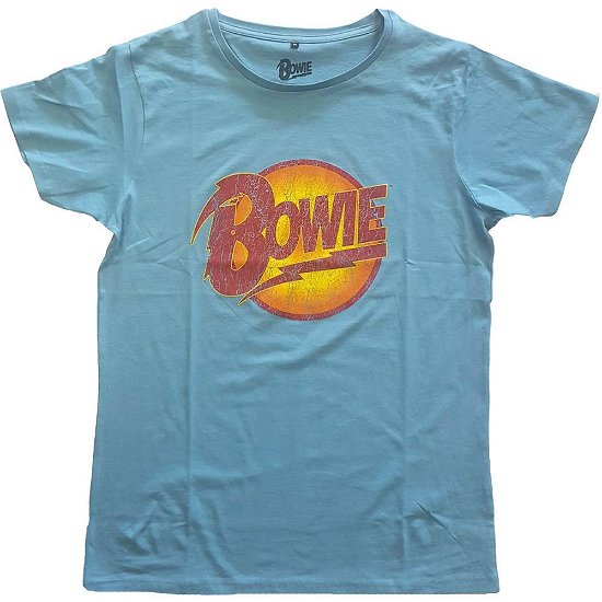 Cover for David Bowie · David Bowie Unisex T-Shirt: Vintage Diamond Dogs (T-shirt) [size L] [Blue - Unisex edition]
