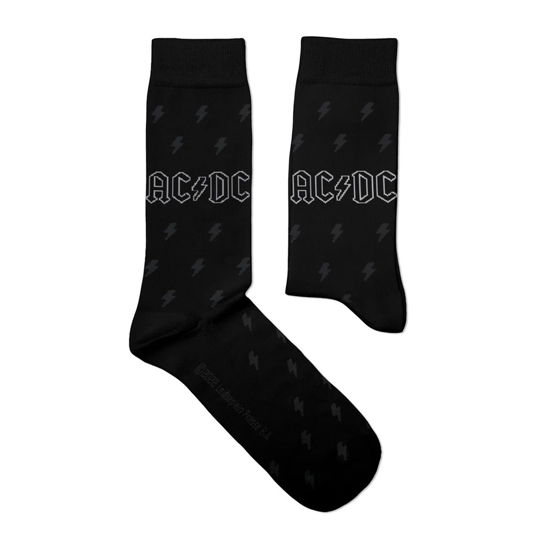 Cover for AC/DC · Back in Black (Eur 41-46/uk 7½-11½/us 8-12) (Socks) [size L] (2024)