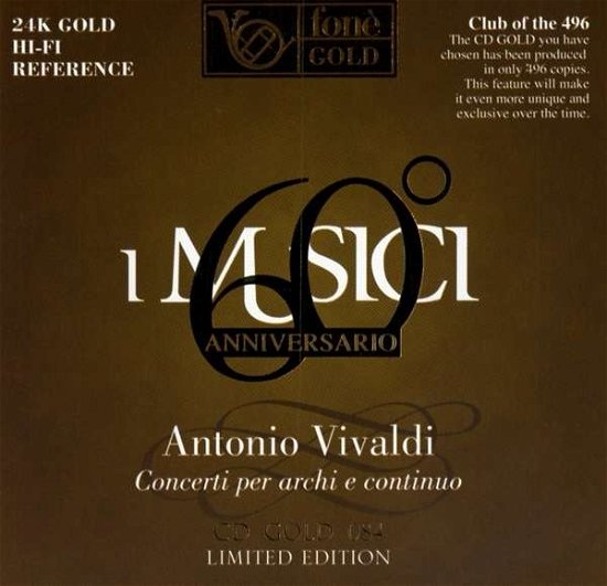 Cover for Antonio Vivaldi · I Musici (24 K Gold) (CD) [Limited edition] (2016)