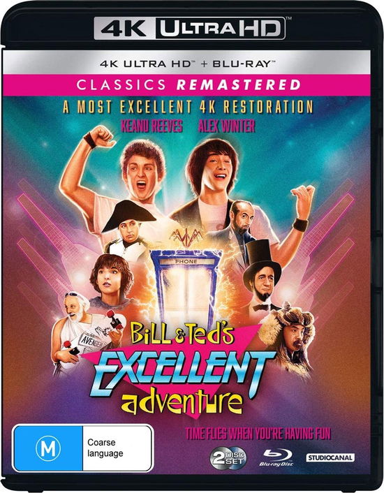 Reeves, Keanu, Winter, Alex, Carlin, George, Barron, Robert V., Camilleri, Terry, Shor, Dan, Steedman, Tony, Loomis, Rod, Leong, Al, Wiedlin, Jane, David, Clifford, Jr., Hal Landon, Casey, Bernie, Stoch, Amy, Mcnamara, J. Patrick, Herek, Stephen · Bill & Ted's Excellent Adventure (4k / Blu-ray) (Blu-ray) (2020)