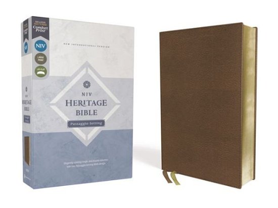 Cover for Zondervan · NIV, Heritage Bible, Passaggio Setting, Leathersoft, Brown, Comfort Print (Læderbog) (2021)