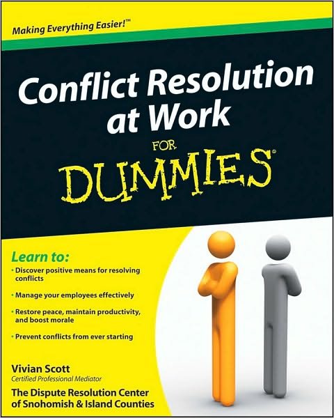 Cover for Vivian Scott · Conflict Resolution at Work For Dummies (Pocketbok) (2009)