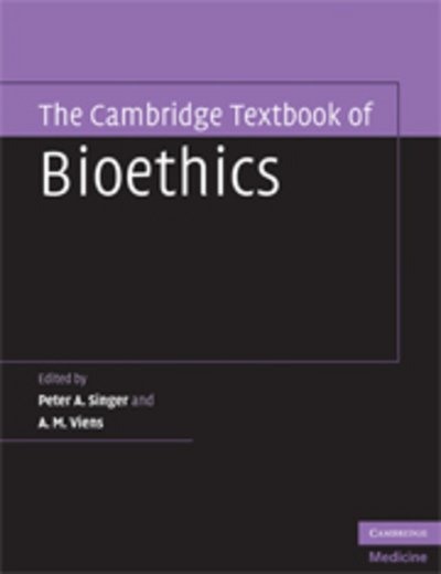 Cover for Peter Singer · The Cambridge Textbook of Bioethics (Taschenbuch) (2008)