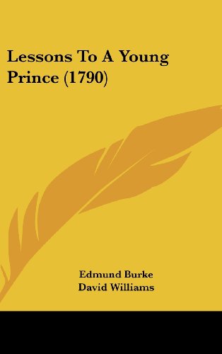 Cover for David Williams · Lessons to a Young Prince (1790) (Hardcover Book) (2008)