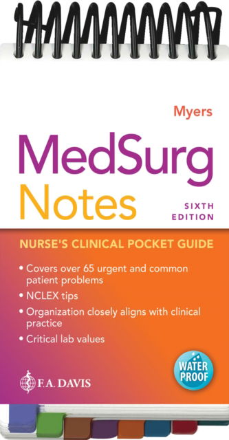 Cover for Ehren Myers · MedSurg Notes: Nurse's Clinical Pocket Guide (Spiralbok) [Sixth edition] (2025)