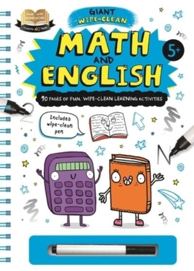 Cover for Igloobooks · Help with Homework: Math &amp; English (Spiral Book) (2022)