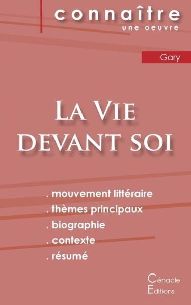 Cover for Romain Gary · Fiche de lecture La Vie devant soi de Romain Gary (Analyse litteraire de reference et resume complet) (Paperback Bog) (2022)