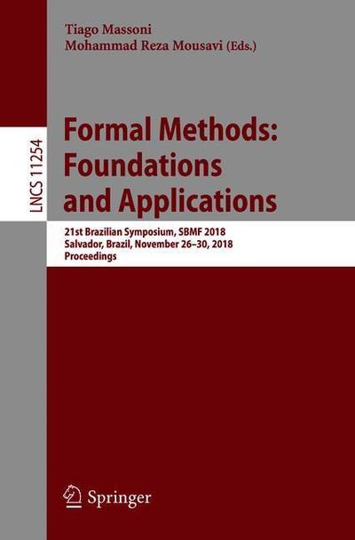 Cover for Formal Methods Foundations and Applications (Book) [1st ed. 2018 edition] (2018)