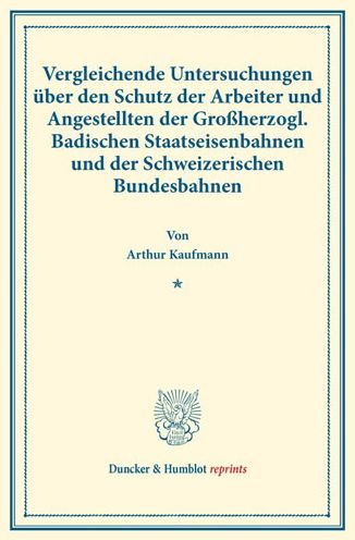 Cover for Kaufmann · Vergleichende Untersuchungen ü (Book) (2017)