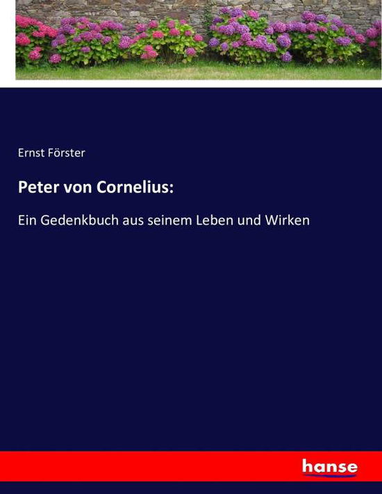 Cover for Förster · Peter von Cornelius: (Book) (2017)