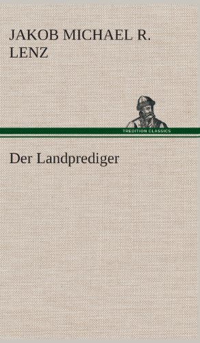 Cover for Jakob Michael Reinhold Lenz · Der Landprediger (Hardcover Book) [German edition] (2013)