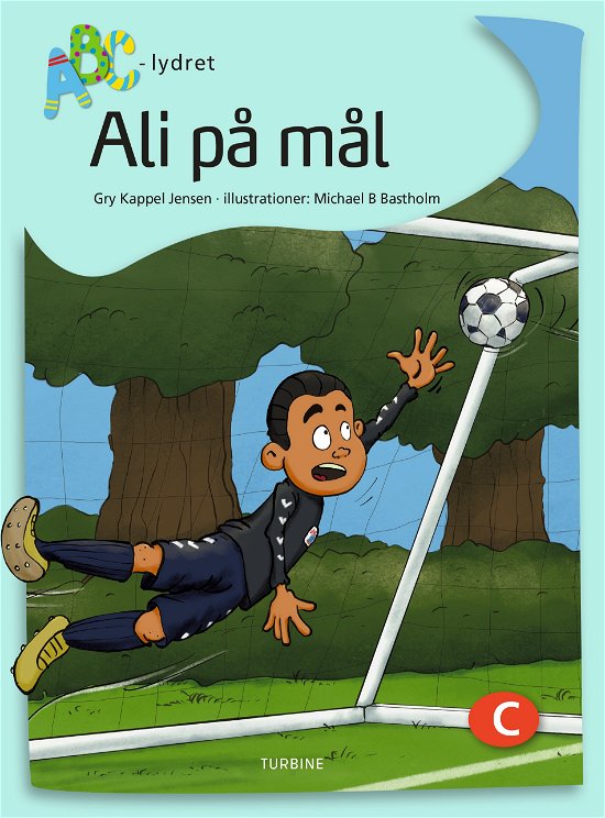 Cover for Gry Kappel Jensen · ABC-lydret: Ali på mål (Hardcover bog) [1. udgave] (2023)