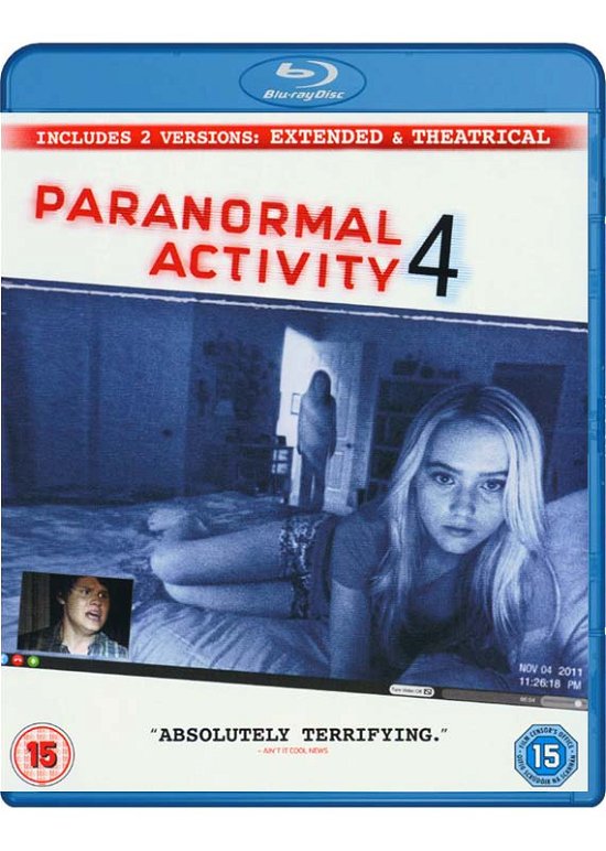 Cover for Paranormal Activity 4 - Extend · Paranormal Activity 4 - Extended Cut (Blu-ray) (2013)
