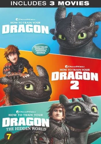 Cover for How to Train Your Dragon · How To Train Your Dragon 1-3 Box (DVD) (2019)