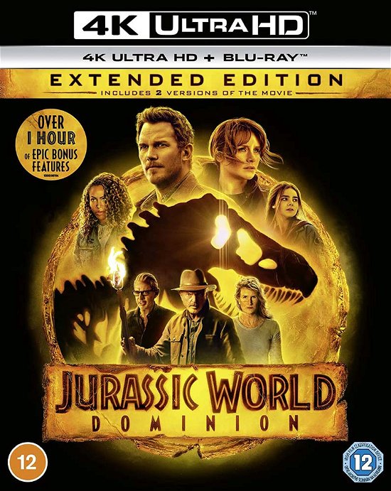 Jurassic World 3 - Dominion - Jurassic World 3 Uhd - Filmes - Universal Pictures - 5053083244439 - 26 de setembro de 2022