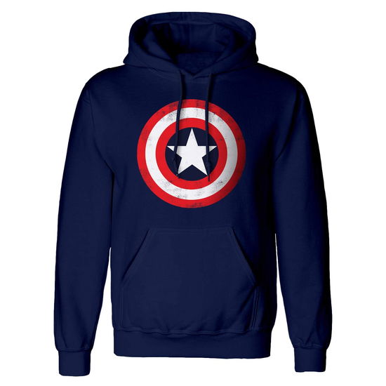 Cover for - · Marvel Comics: Captain America Shield Blue (Felpa Con Cappuccio Unisex Tg. M) (MERCH)