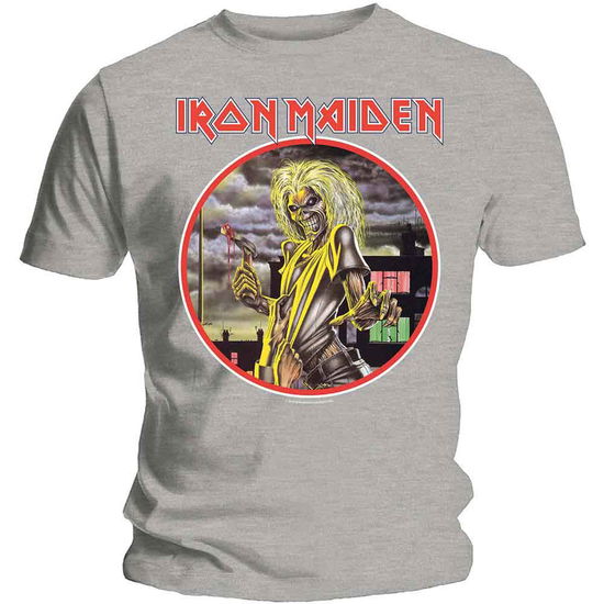 Iron Maiden Unisex T-Shirt: Killers Circle - Iron Maiden - Merchandise - Global - Apparel - 5055979938439 - 14. januar 2020