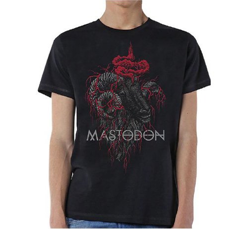 Mastodon Unisex T-Shirt: Rams Head Colour - Mastodon - Fanituote - Global - Apparel - 5055979996439 - keskiviikko 15. tammikuuta 2020
