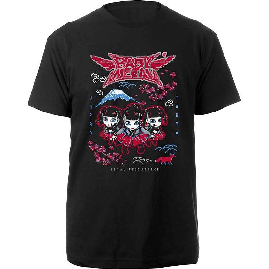 Babymetal Unisex T-Shirt: Pixel Tokyo - Babymetal - Fanituote - PHD - 5056012018439 - maanantai 4. kesäkuuta 2018