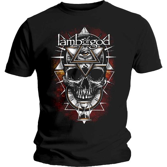 Lamb Of God Unisex T-Shirt: All Seeing Red - Lamb Of God - Mercancía -  - 5056170639439 - 