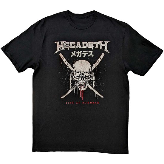 Megadeth Unisex T-Shirt: Crossed Swords - Megadeth - Produtos -  - 5056561086439 - 
