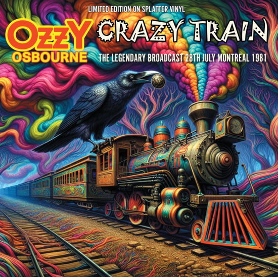 Cover for Ozzy Osbourne · Crazy Train (Numbered Edition) (Aqua / Purple Splatter Vinyl) (LP) [Numbered edition] (2024)