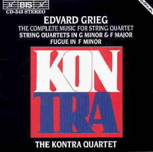 String Quartet In G Minor - Edvard Grieg - Musikk - BIS - 7318590005439 - 27. februar 2003