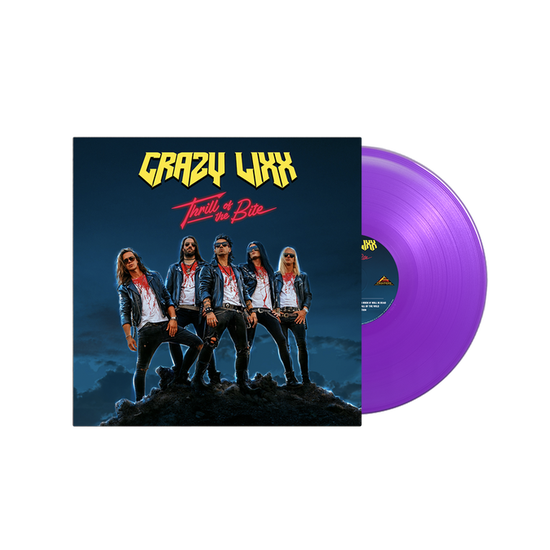 Cover for Crazy Lixx · Thrill of the Bite (Purple Vinyl) (LP) (2025)