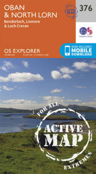 Cover for Ordnance Survey · Oban and North Lorn - OS Explorer Active Map (Map) [September 2015 edition] (2015)