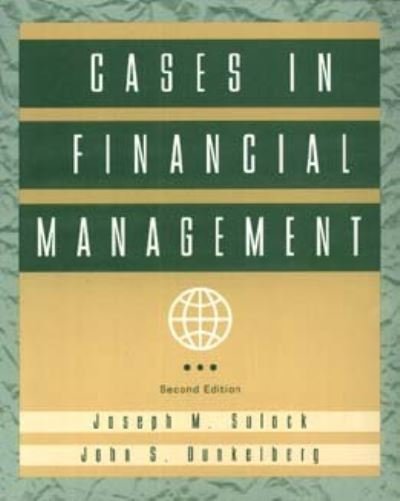 Cover for Sulock, Joseph M. (University of North Carolina) · Cases in Financial Management (Paperback Book) (1996)