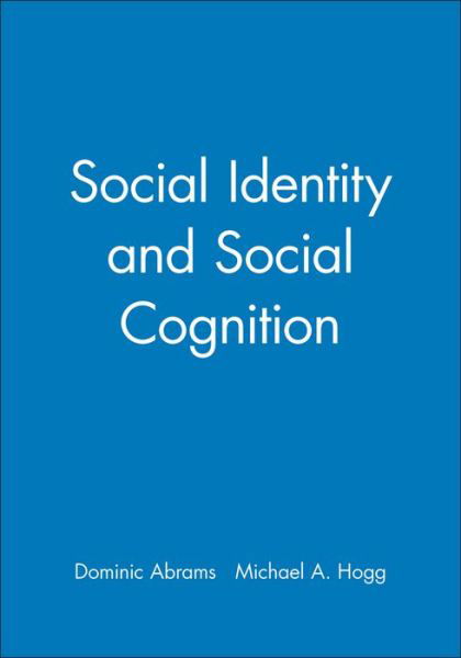 Cover for D Abrams · Social Identity and Social Cognition (Pocketbok) (1999)