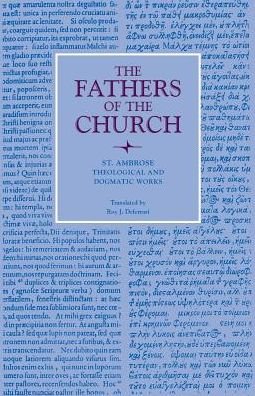 Cover for Saint Ambrose · Theological and Dogmatic Works: Vol. 44 - Fathers of the Church Series (Paperback Book) (1963)