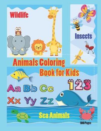 Cover for Krissmile · Animals Coloring Book for Kids (Paperback Book) (2019)