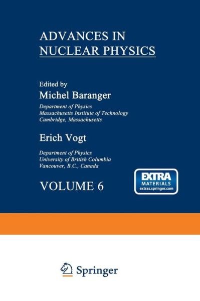 Cover for Michel Baranger · Advances in Nuclear Physics (Paperback Book) [1973 edition] (2014)