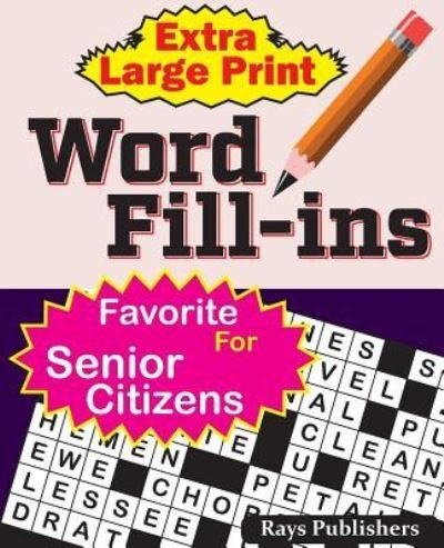 Cover for Jaja Media · Extra Large Print WORD FILL-ins (Paperback Book) (2017)