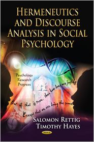 Cover for Salomon Rettig · Hermeneutics &amp; Discourse Analysis in Social Psychology (Hardcover Book) (2012)