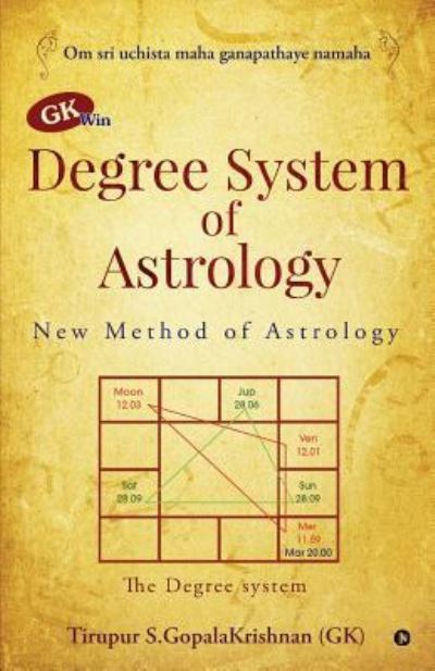 Cover for Tirupur S Gopalakrishnan (gk) · GK win Degree System of Astrology (Paperback Book) (2019)