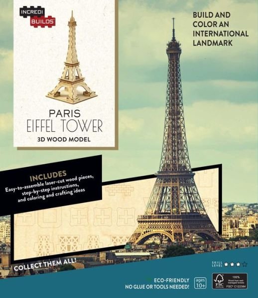 Cover for Insight Editions · IncrediBuilds: Paris: Eiffel Tower 3D Wood Model - Incredibuilds (Book) [Proprietary edition] (2019)