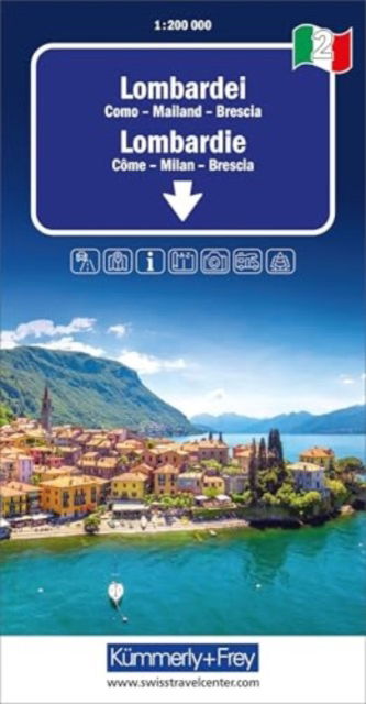 Lombardy - Regional maps - Italy -  - Books - Kummerly & Frey,Switzerland - 9783259018439 - May 7, 2024