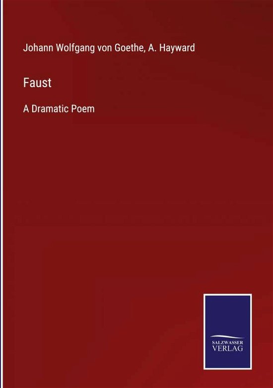 Cover for Johann Wolfgang Von Goethe · Faust (Hardcover Book) (2022)