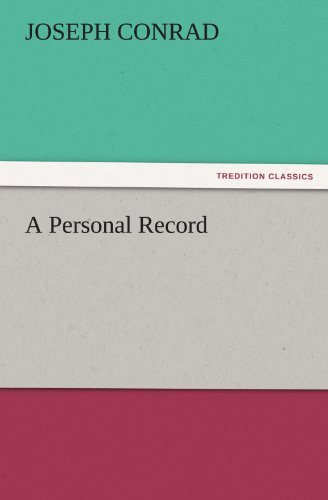 Cover for Joseph Conrad · A Personal Record (Tredition Classics) (Pocketbok) (2011)