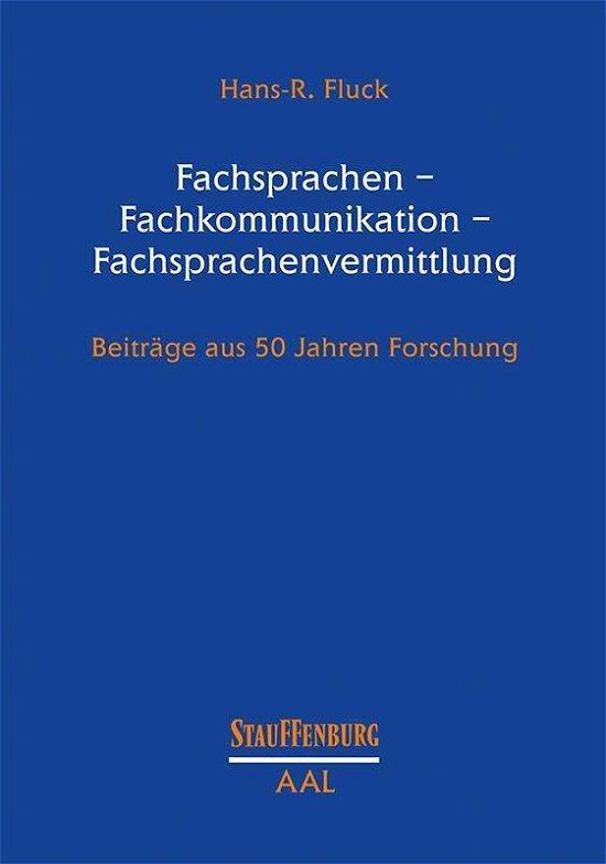 Cover for Fluck · Fachsprachen - Fachkommunikation (Bog)