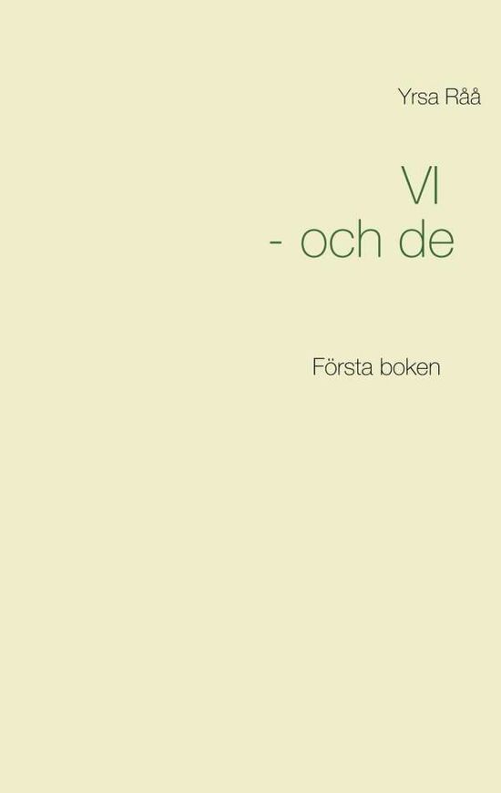 Cover for Råå · Vi och de (Book) (2019)